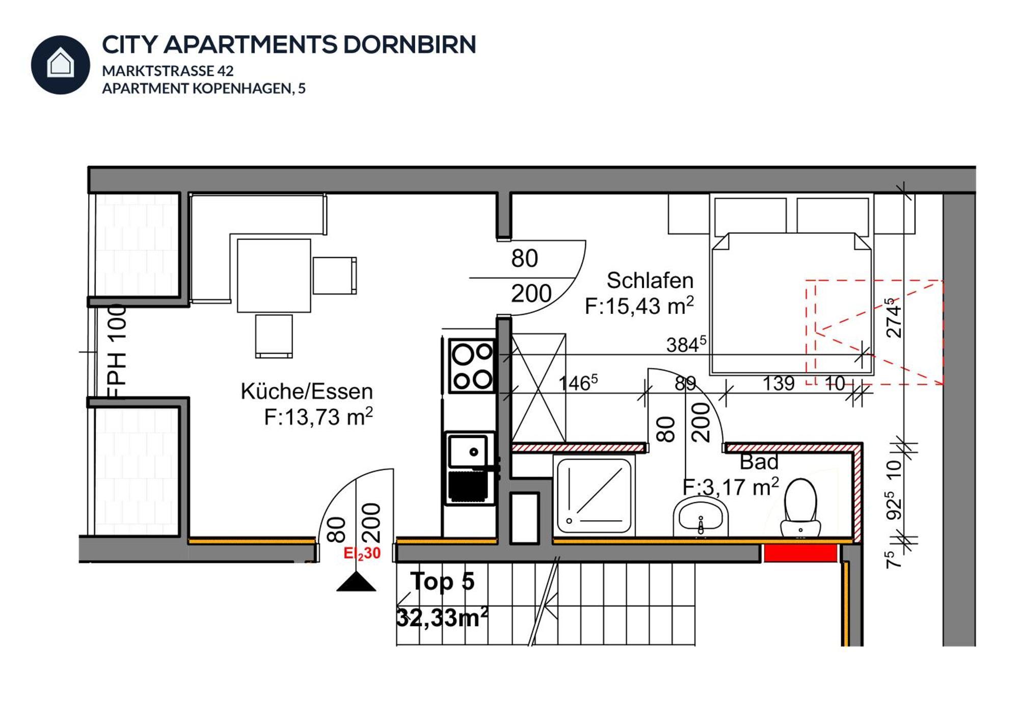 City Apartments Dornbirn Gemuetliches Apartment Im Stadtzentrum Dornbirn, Kopenhagen 5 Exterior foto
